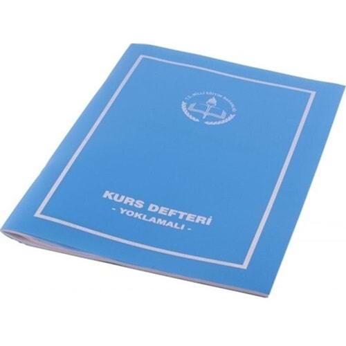 Gülpaş Kurs Defteri Yoklamalı Plastik Kapak 22x32 (1 Adet)