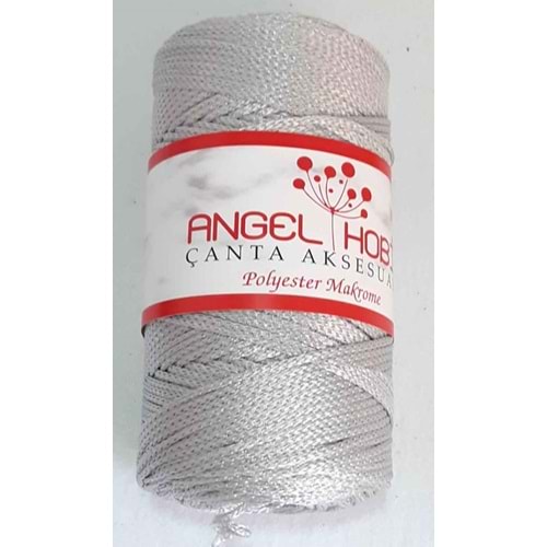 Çanta Aksesuar Angel Açık Gri Renk Polyester Makrome No:24