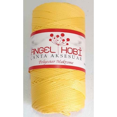Çanta Aksesuar Sarı Renk Polyester Makrome