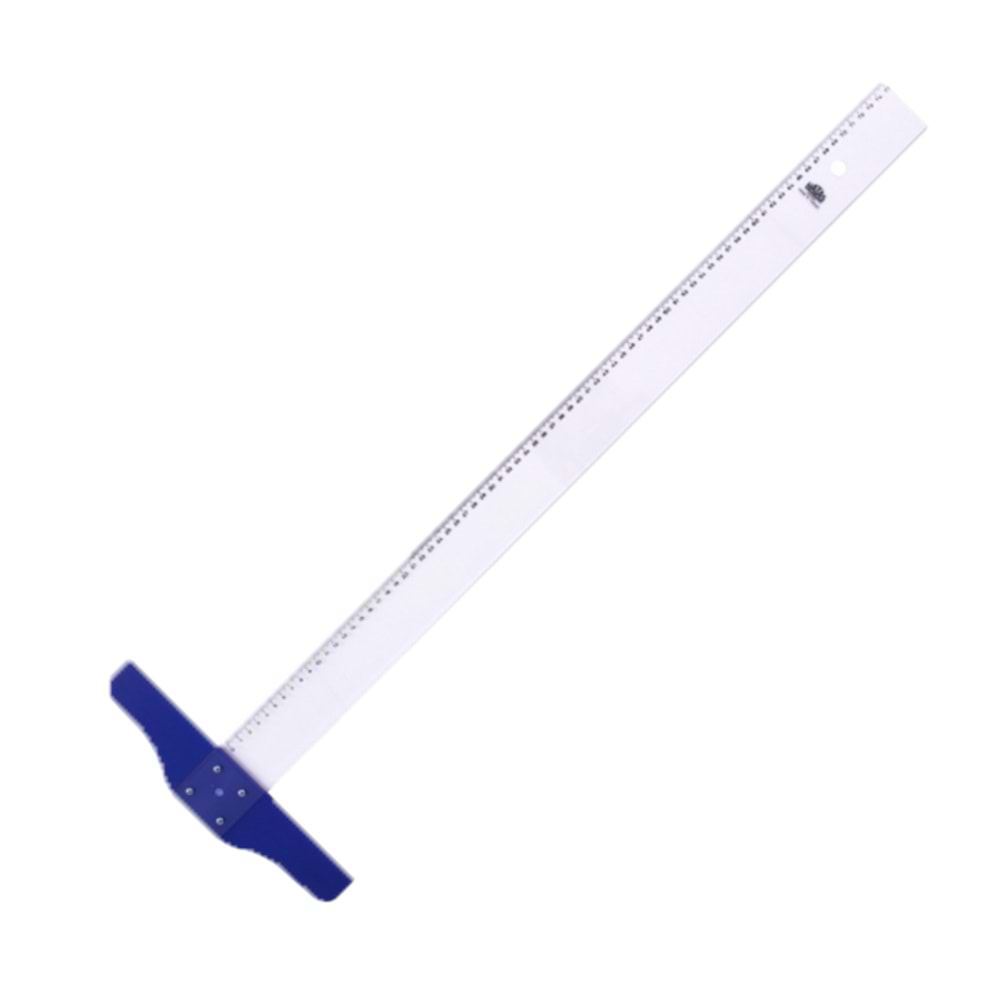 Hatas T Cetvel Mika Tekniker Plastik 75 CM 1030