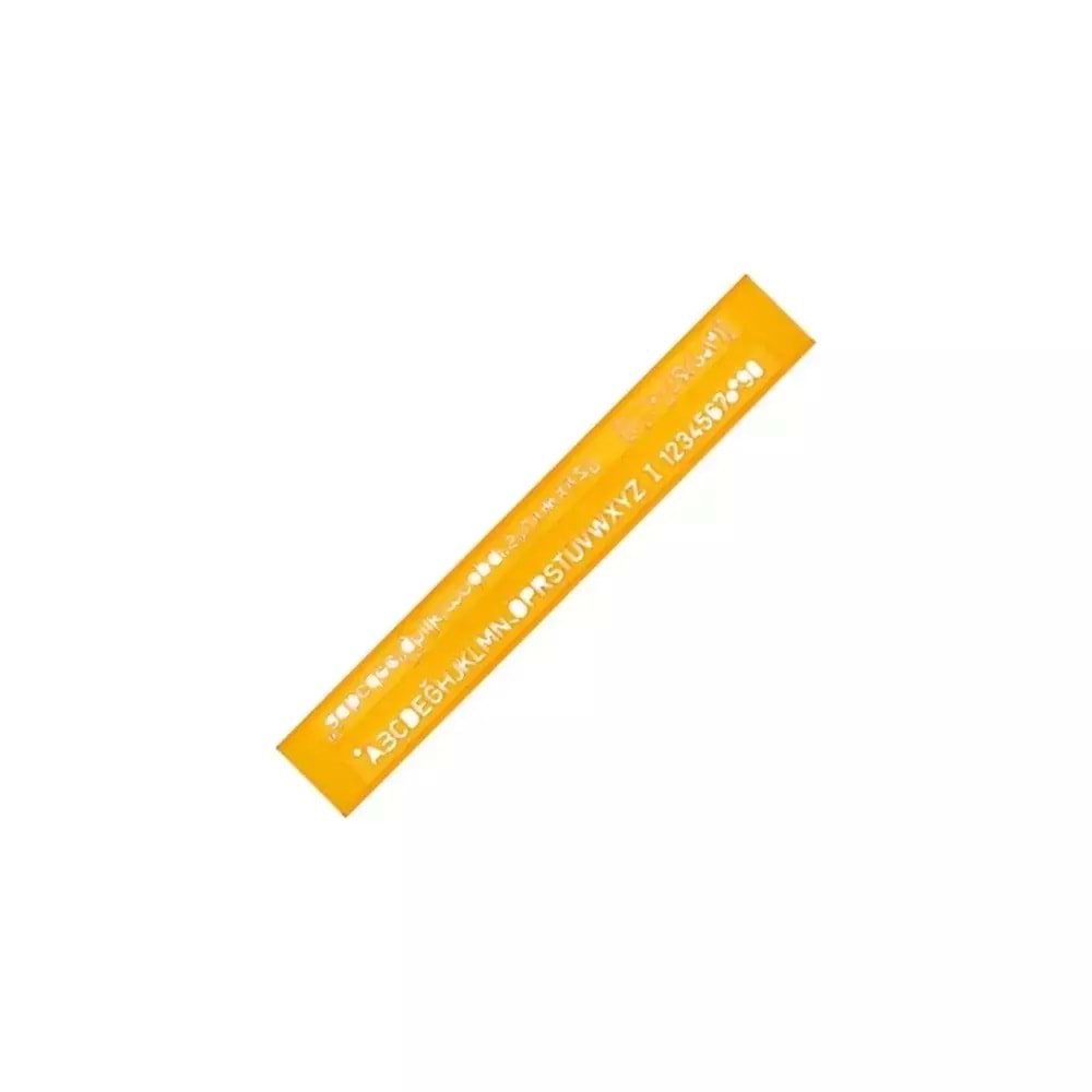 Hatas Teknik Resim-Yazı Şablonu 5 MM 02210 (1 Adet)