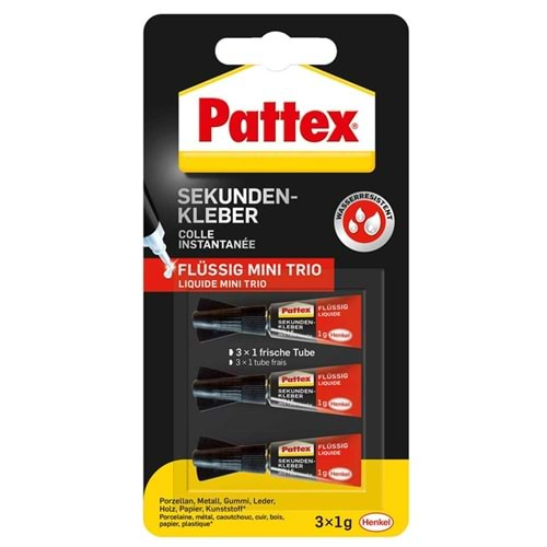 Pattex Japon Yapıştırıcı Gel Mini Süper 3x1 GR 1943764