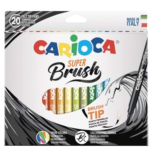 Carioca Super Brush Keçeli Boya Kalemi 20 Li