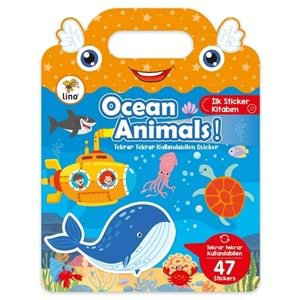 Lino Tekrar Tekrar Kullanılabilen İlk Sticker Kitabım Ocean Anımals LS-502