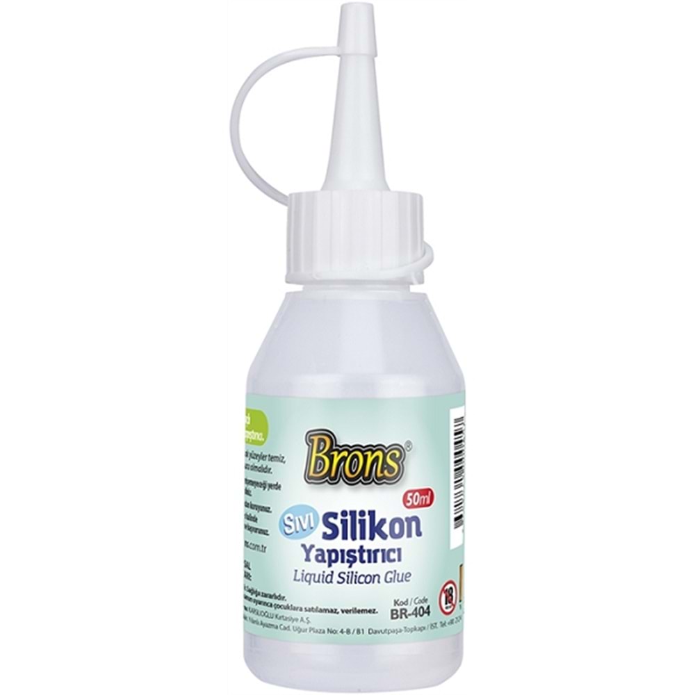 Brons Silikon Sıvı Yapıştırıcı 50 GR BR-404 (1 Adet)