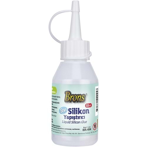 Brons Silikon Sıvı Yapıştırıcı 50 GR BR-404 (1 Adet)