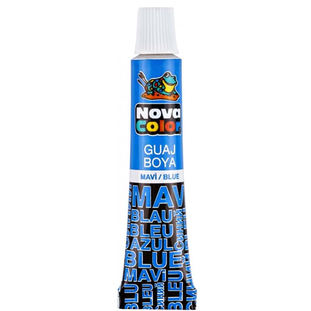 Nova Color Guaj Boya Tüp Mavi NC-117 (1 Adet)
