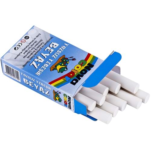 Nova Color Tebeşir Tozsuz 10 Lu BeyazNC-4110 (1 Adet)