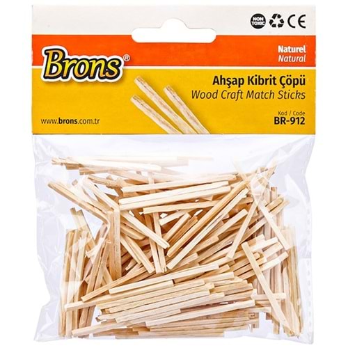 Brons Ahşap Kibrit Çöpü Naturel