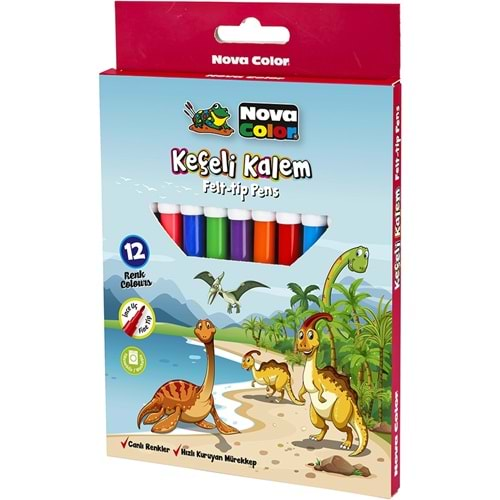 Nova Color Keçeli Kalem 12 Li NC-871