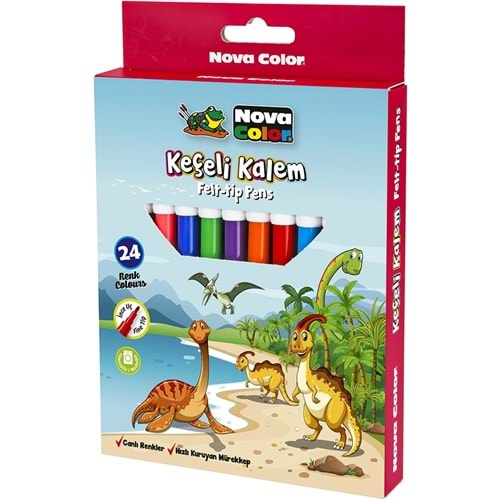 Nova Color Keçeli Kalem 24 Lü NC-872