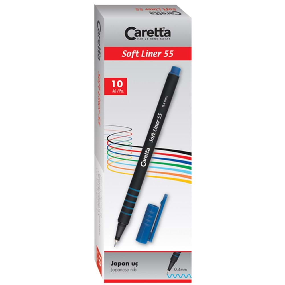 Caretta Tükenmez Kalem Focus Liner 35 1 MM Mor 25 Lİ CF-35.07/25PP