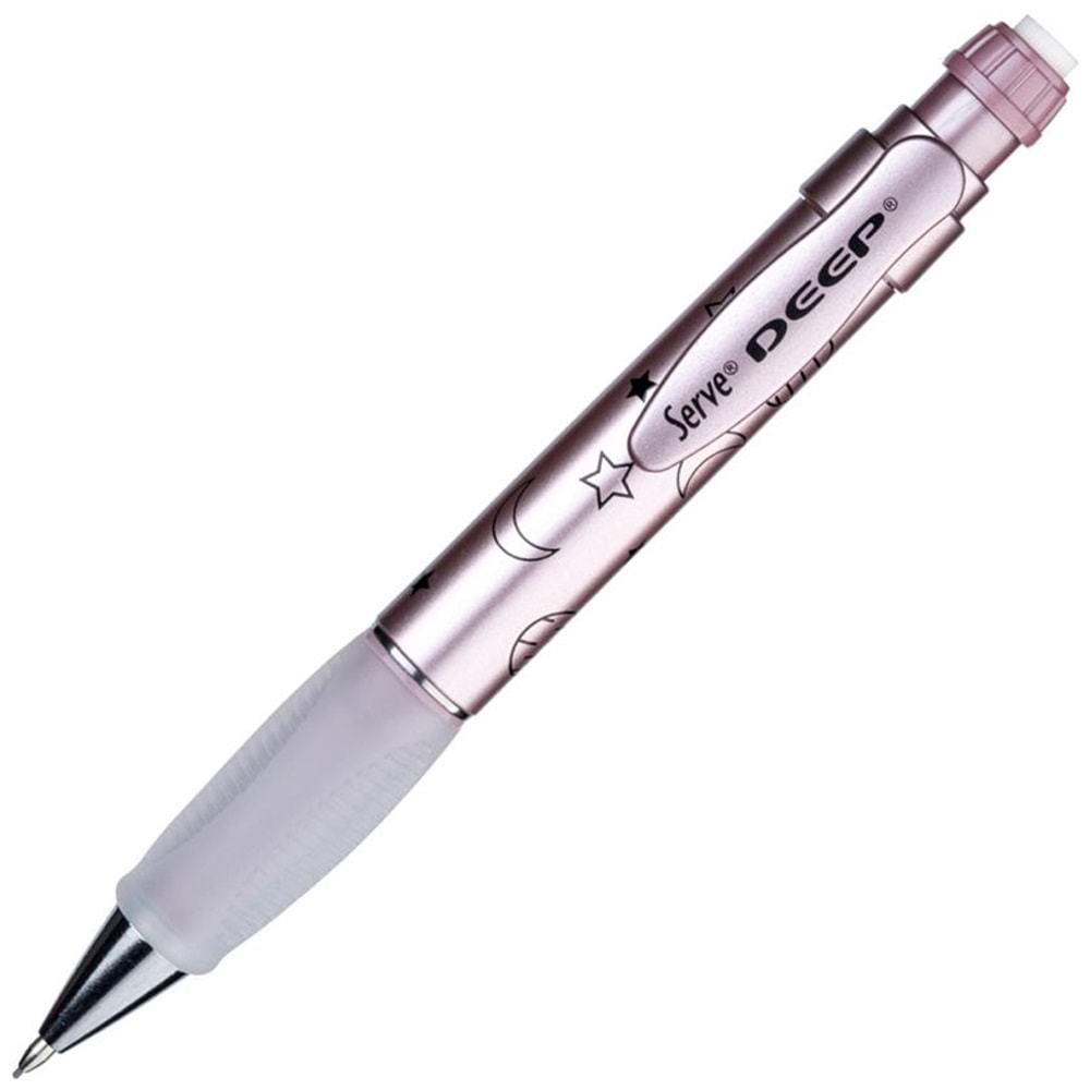 Serve Versatil Kalem Deep 0.7 MM Met Roze Ay-yıldız (1 Adet)