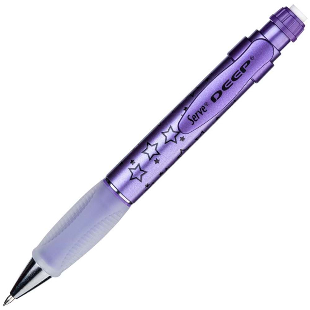 Serve Versatil Kalem Deep 0.7 MM Metalik Mor Yıldız (1 Adet)