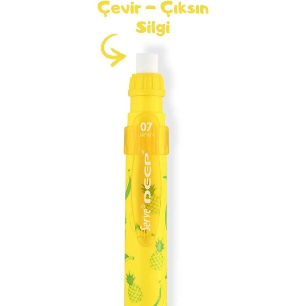 Serve Deep Mknk Kursun Klm 07mm Fos Sarı Ananas&muz Sv-deep-07-dfsarı (1 Adet)
