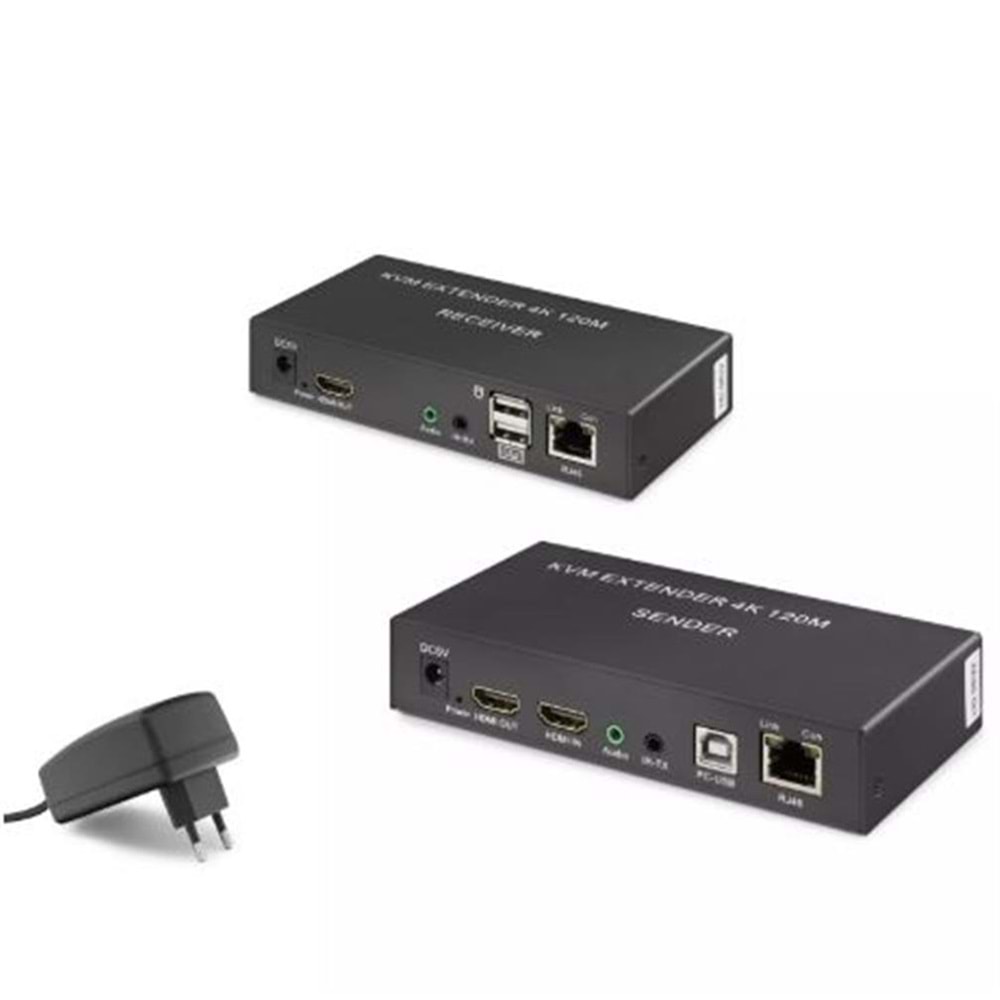 Hadron Hdx1306 120M Hdmi Kvm 1080p Full HD Extender Siyah