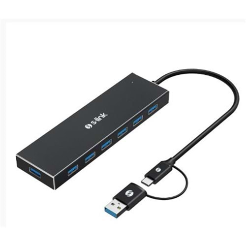 S-link SW-U317 USB 3.0 7 Port Hub Çevirici Adaptör