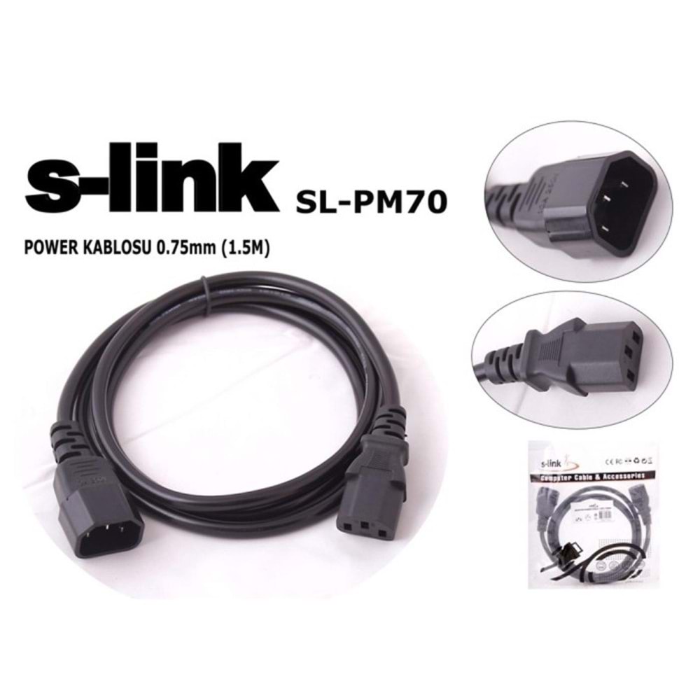 S-link SL-PM70 1.5mt 0.75mm Power Ara Kablosu