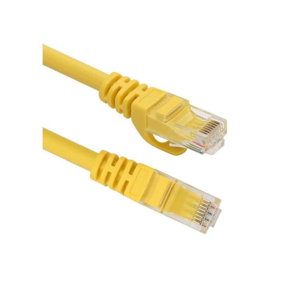Vcom NP611B-Y-2.0 Cat6 2.0MT Sarı Utp Patch Kablo