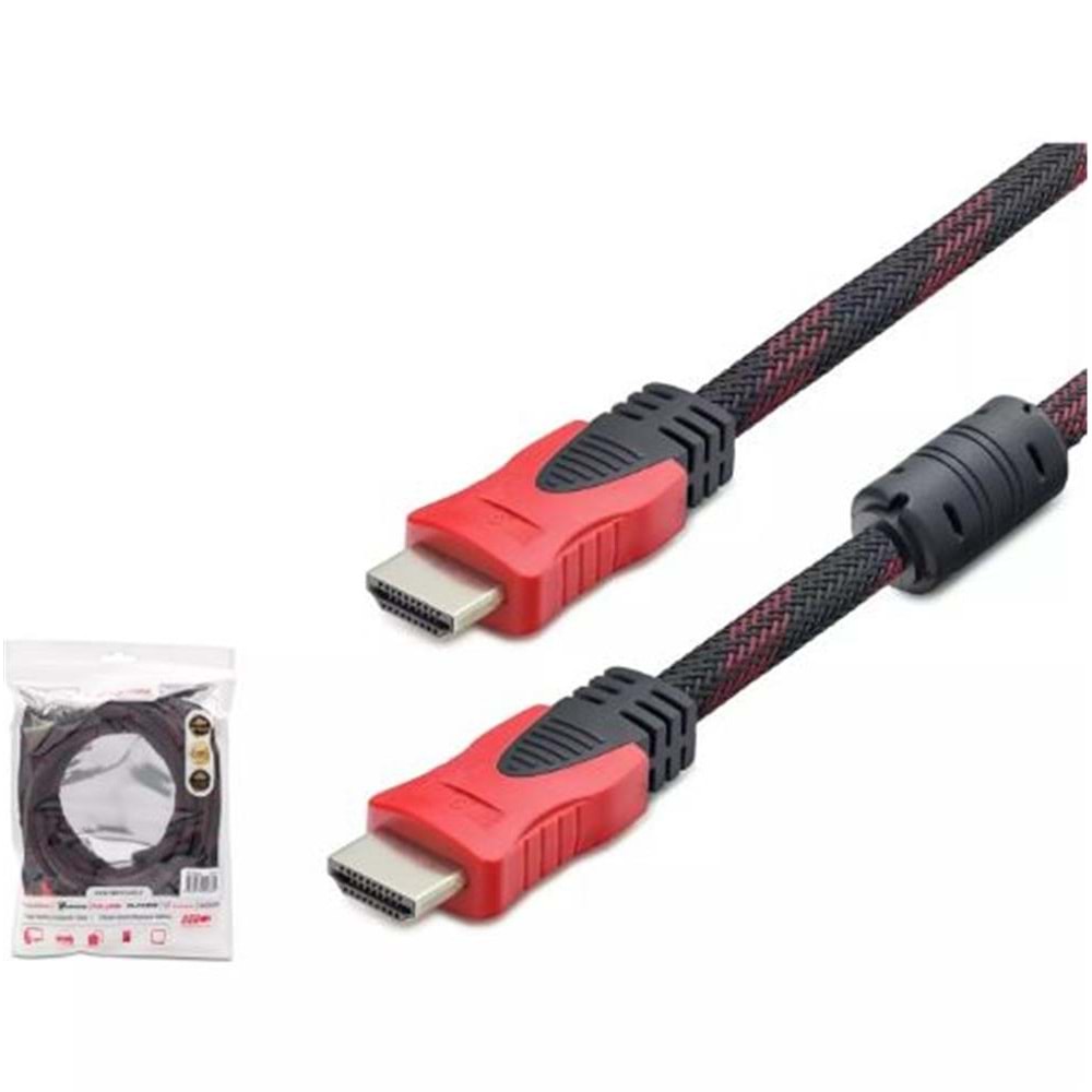 Hadron Hdx2017 10M Hdmi Kablo Örgülü Siyah
