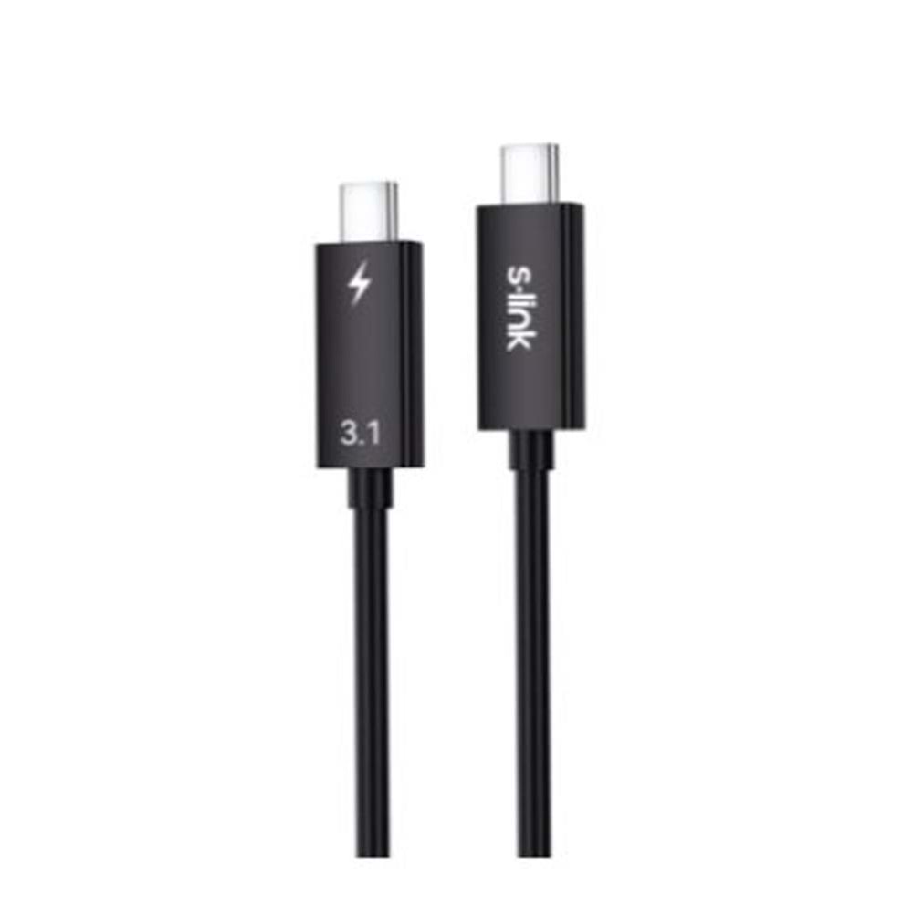 S-link SL-TC302 Thunderbolt 3.0 2m 4k 60Hz PD100W TypeC to TypeC 40Gbps Hızlı Data Kablosu