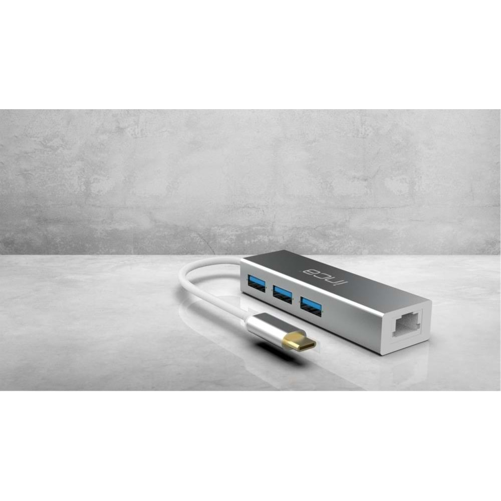 Inca ITPC-3T Usb C Usb 3.0+ Rj45 Ethernet Çoklayıcı