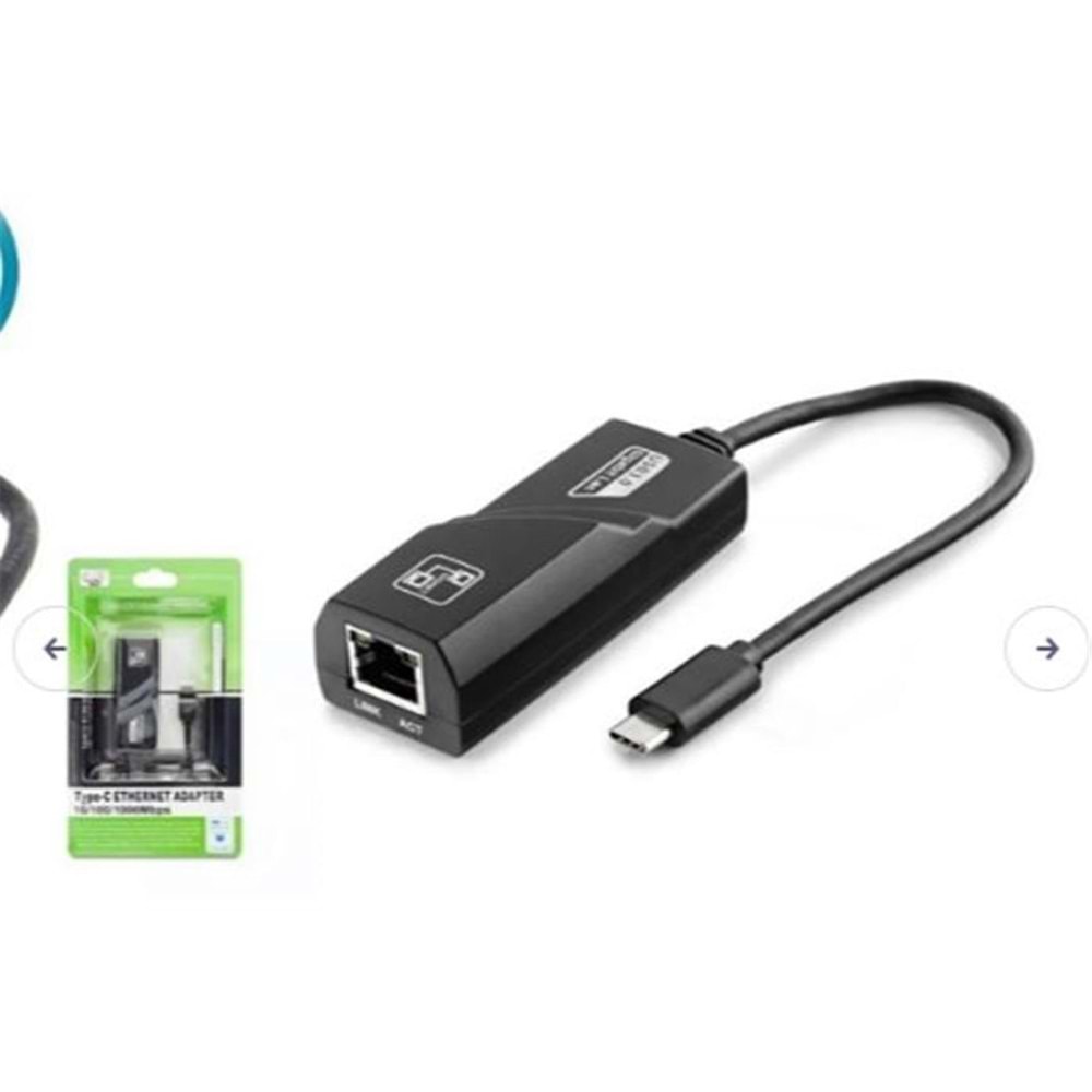 Hadron HDX5273 Type-C 3.0 Ethernet Çevirici Adaptör 10-100-1000 MBPS