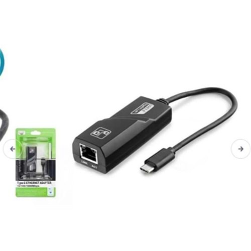 Hadron HDX5273 Type-C 3.0 Ethernet Çevirici Adaptör 10-100-1000 MBPS