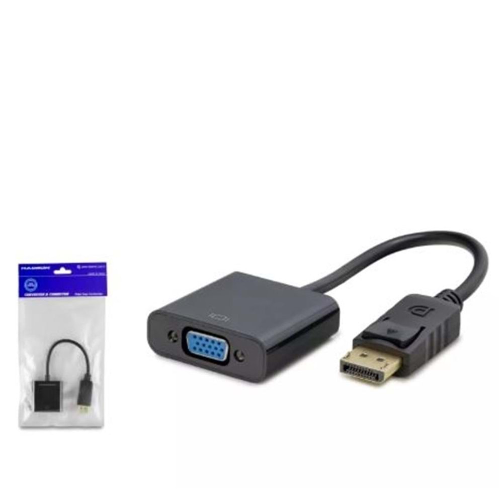 HADRON HDX7763 DISPLAY TO VGA F ÇEVİRİCİ 1080P SİYAH