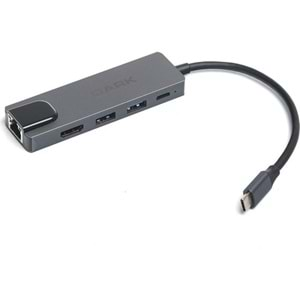 Dark DK-AC-U31X46 5i 1 Arada USB 3.1 Type-C to Ethernet - HDMI - USB 65W Port Çoklayıcı HUB