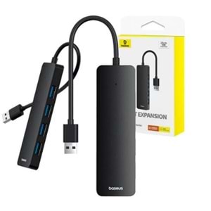 Baseus UltraJoy Lite 4-Port HUB-Siyah (B0005280b111-03)