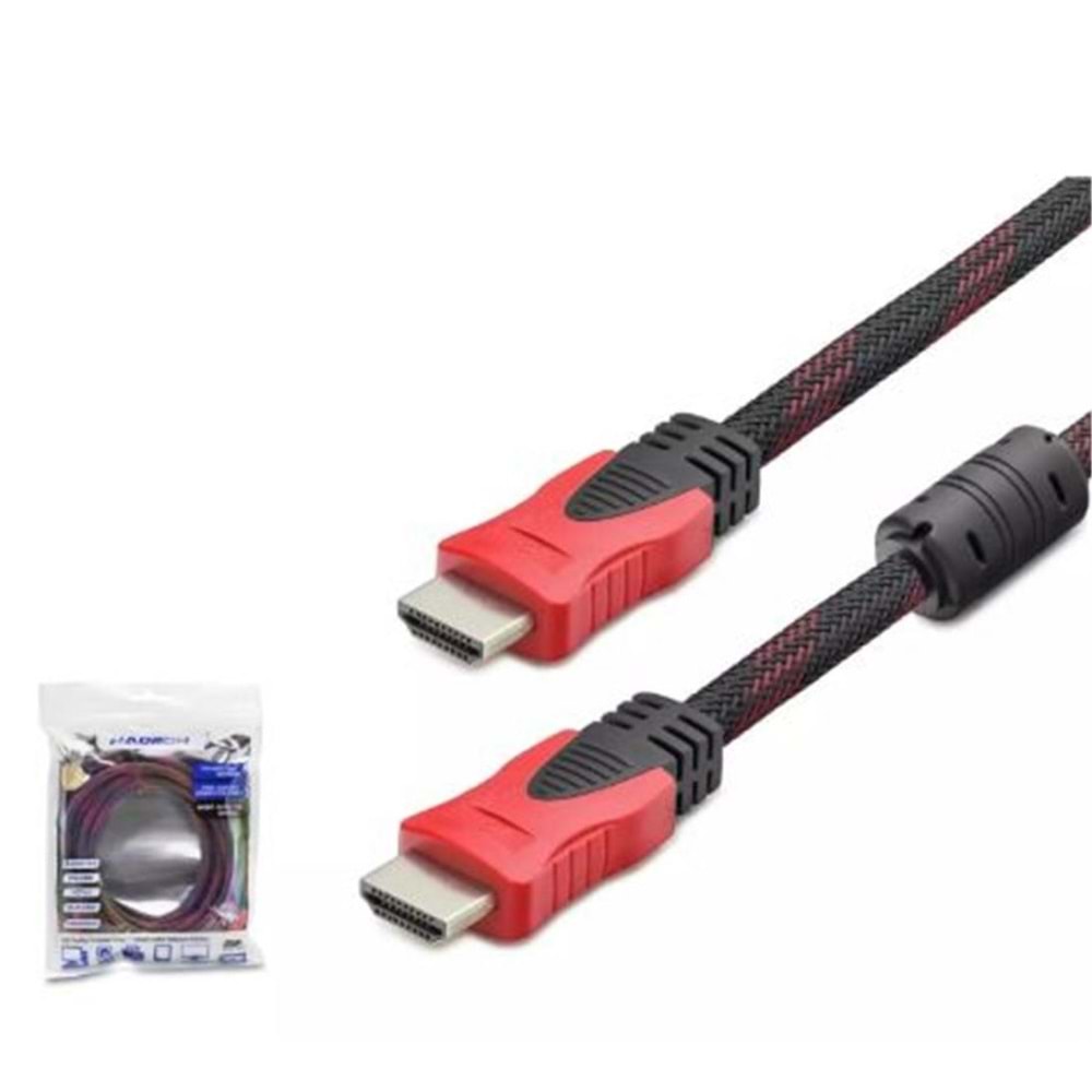 Hadron Hdx2013 3M Hdmi Kablo Örgülü Siyah