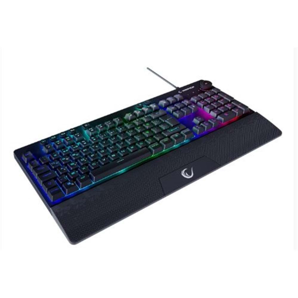 Rampage KB-GX65 SIMULA Siyah USB RGB Aydınlatmalı 4 Makro Tuşlu Bilek Destekli Oyuncu Klavyesi
