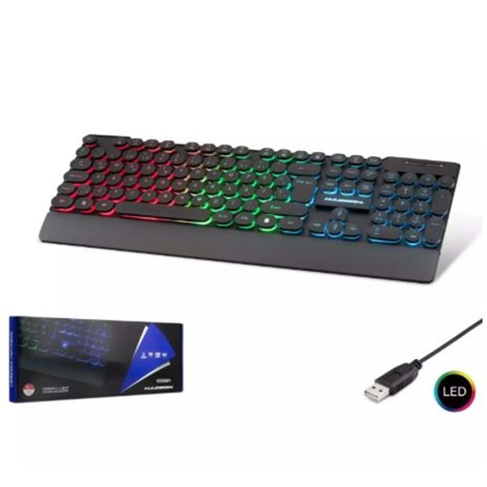 HADRON HDX2604 OYUN KLAVYE LEDLİ KABLOLU Q