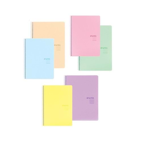 Keskin Color Plastik Kapak Spiralli Pastel Note Defter 17x24 80 Yaprak Çizgili 327751-99 (1 Adet)