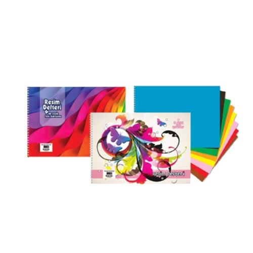 Keskin Color Resim Defteri Fon Kartonlu 10+10 Yaprak 35x50 301520-99 (1 Adet)