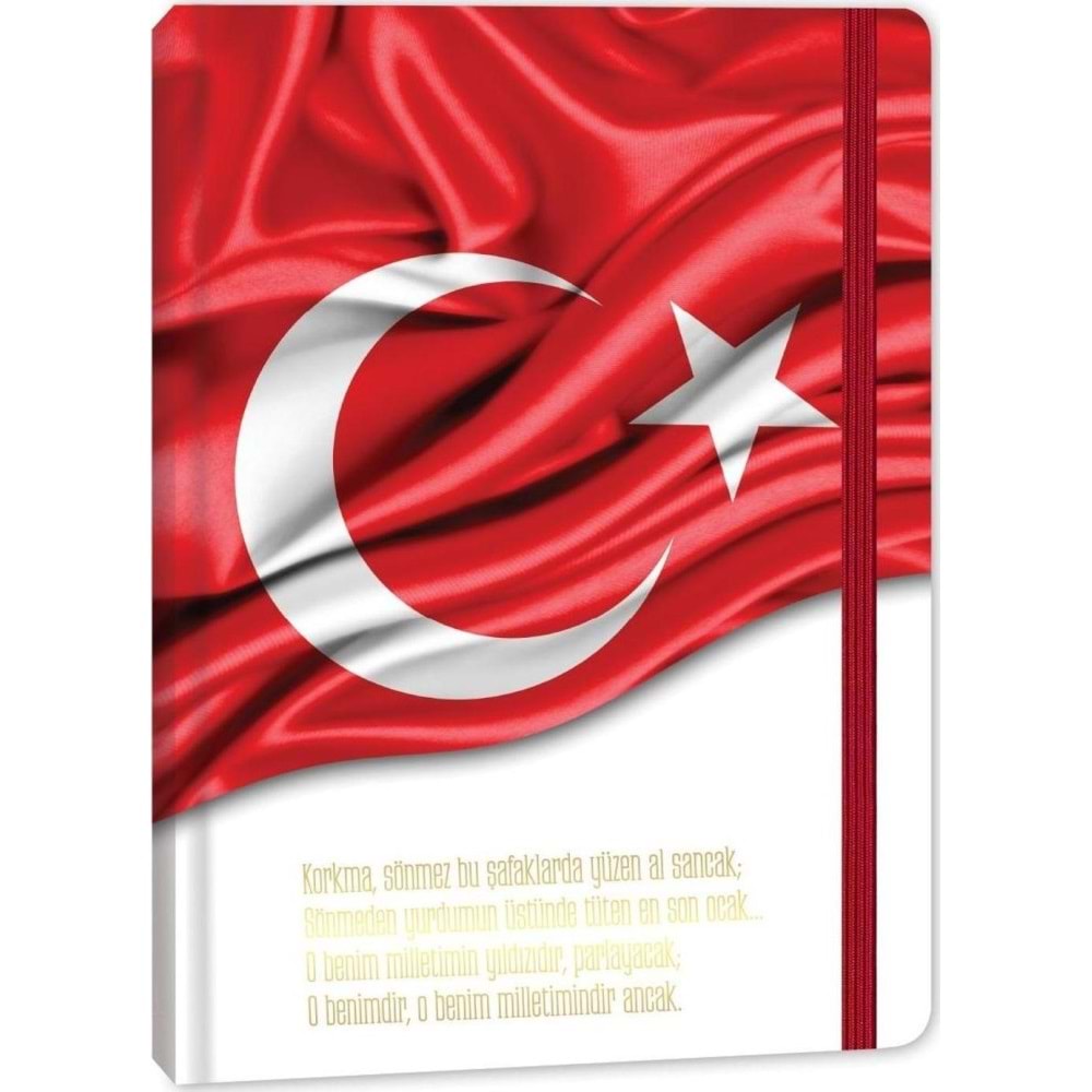 Keskin Color Defter Ciltli Lastikli Bayrak 17x24 96 YP Çizgili 415611-99