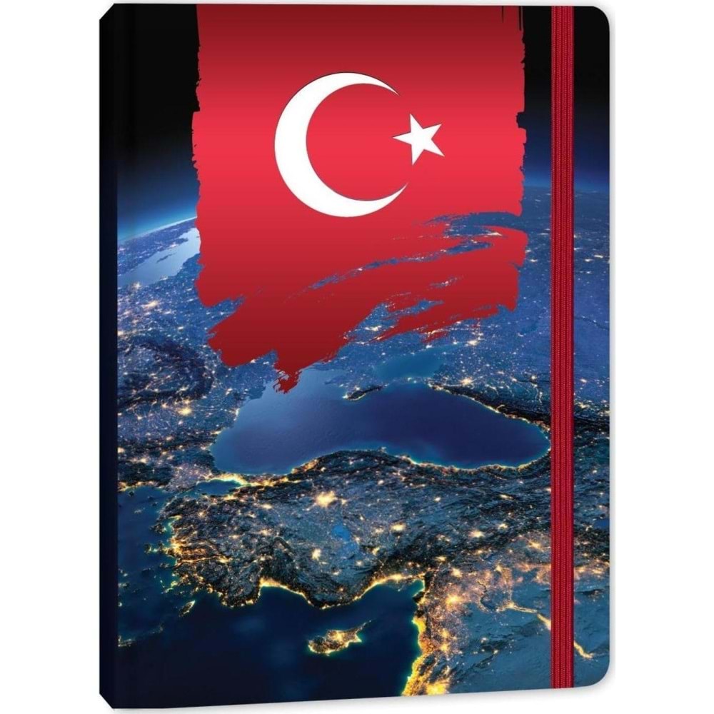 Keskin Color Defter Ciltli Lastikli Bayrak 17x24 96 YP Çizgili 415611-99