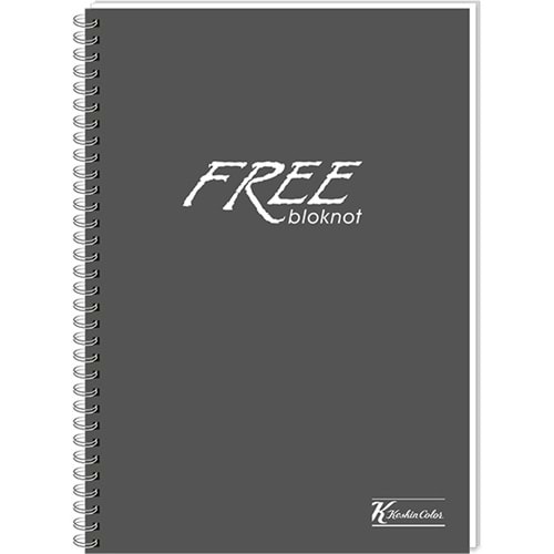 Keskin Color Bloknot Free Office Üst Spiralli A7 42 YP Çizgi