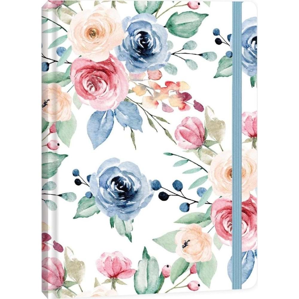 Keskin Color Ciltli Lastikli Buket Defter 17x24 96 YP Çizgili 415621-99