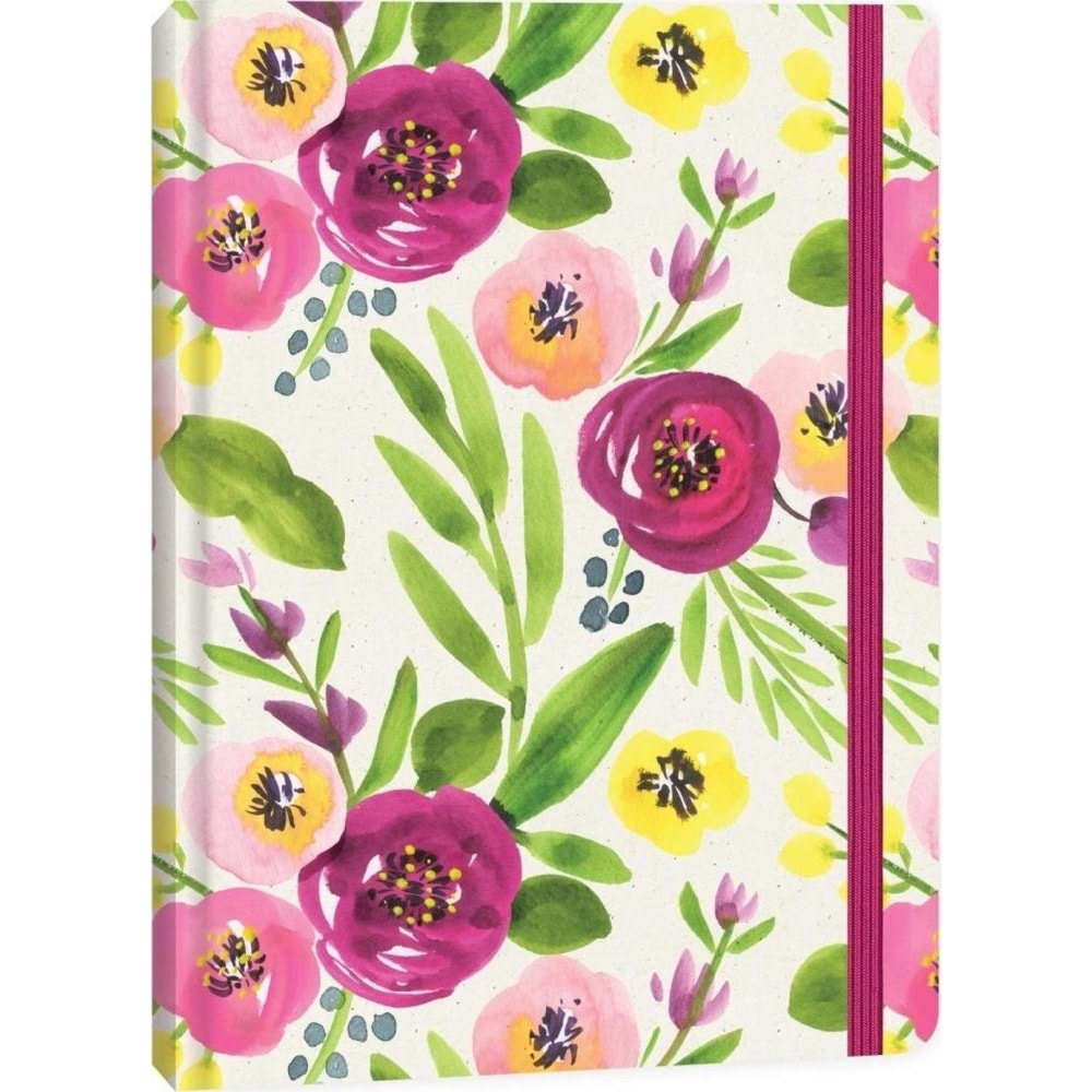 Keskin Color Ciltli Lastikli Buket Defter 17x24 96 YP Çizgili 415621-99