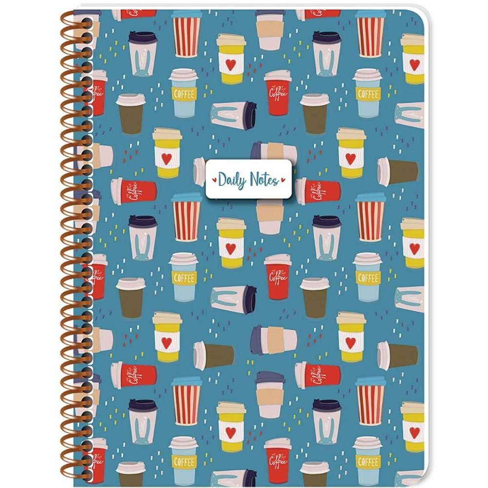 Keskin Color Defter Karton Kp.Spr Coffee 16,x22,5 80 YP Çiz.