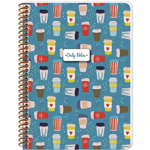 Keskin Color Defter Karton Kp.Spr Coffee 16,x22,5 80 YP Çiz.