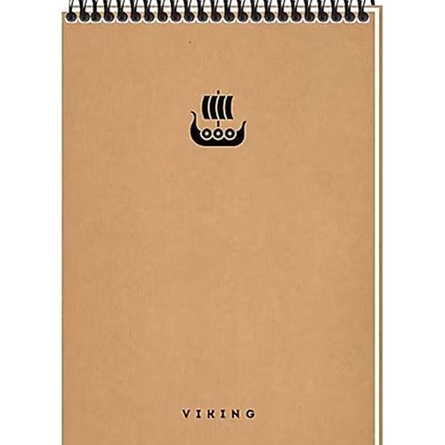 Keskin Color Bloknot Kraft Kapak Üst Spiralli 17x24 60 Yaprak Kareli 145492-99 (1 Adet)