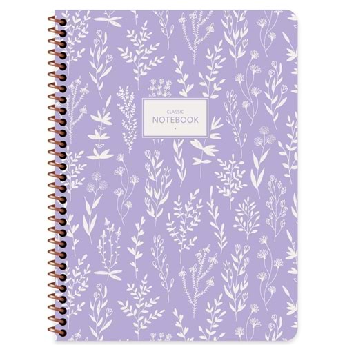 Keskin Color Defter 16,5x22,5 80 Yp.Kar.karton Kp.Spr pas Flora