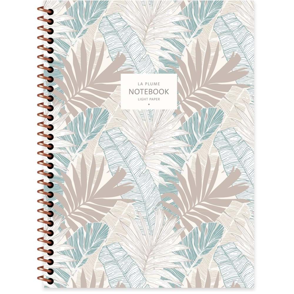 Keskin Color Defter Karton kp.Spr la Plume Leaves 16,5x22,5 80 Yp.Çiz.