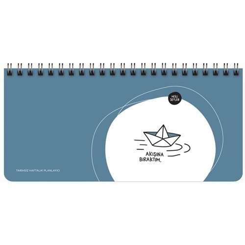 Hisli Şeyler Spiralli Planner Akışına Bıraktım 13x27