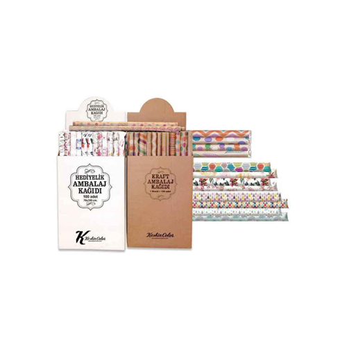 Keskin Color Ambalaj Kağıdı Tekli Rulo Floral 70x100 (1 Adet)