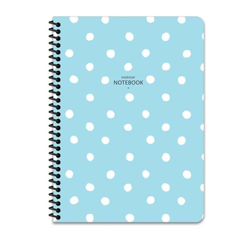 Keskin Color Defter 16,5x22,5 80 Yp.Kar. PP Kp.Spiralli