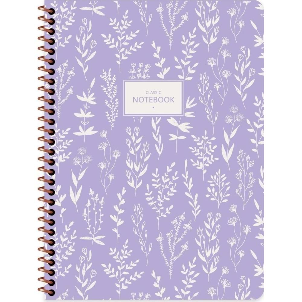 Keskin Color Defter Karton Kapak Spr.pst Flora 16,5x22,5 80 Yp.düz